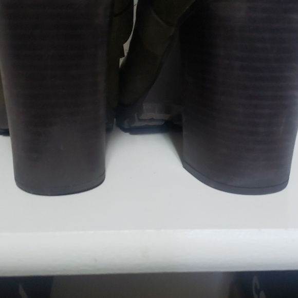 High Heel Combat Boots - Picture 3 of 3